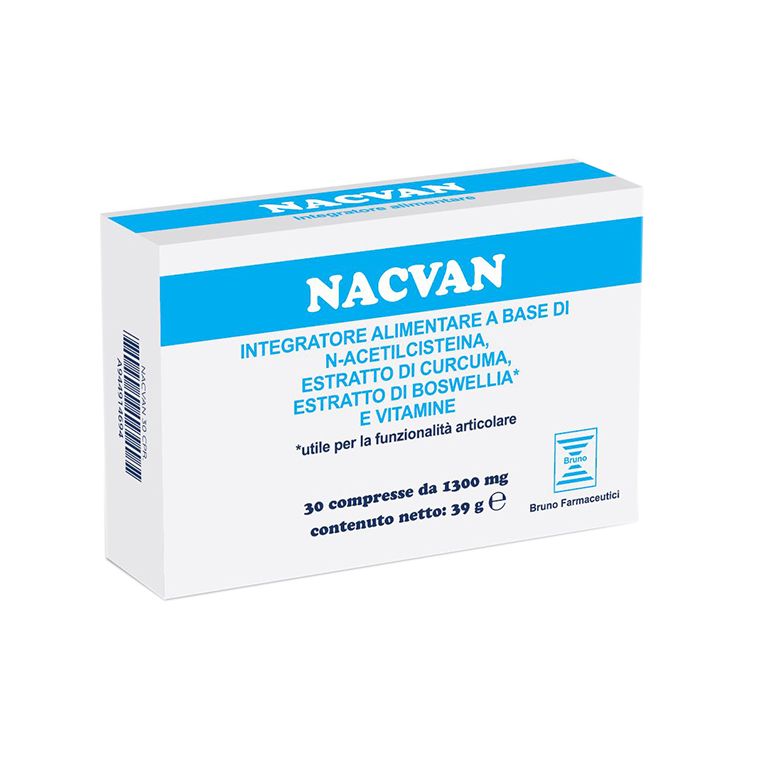 nacvan 30 compresse da 1300 mg senza glutine senza lattosio