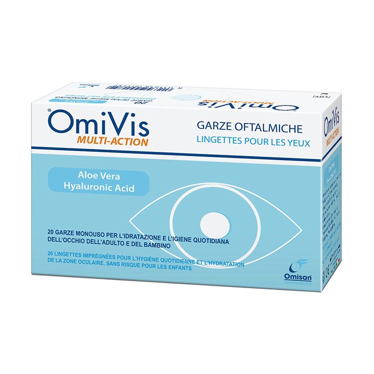 garze oftalmiche omivis 20 pezzi