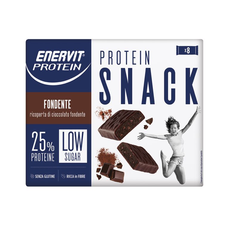 enervit protein snack fondente low sugar astuccio 8 x 27 g