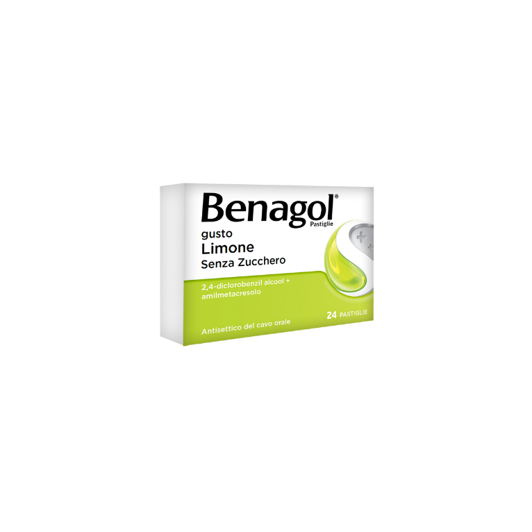 benagol 24 pastiglie 0,6 mg + 1,2 mg limone senza zucchero