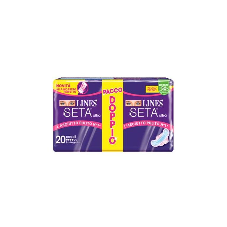 lines seta ultra assorbenti ali vp 20 pezzi