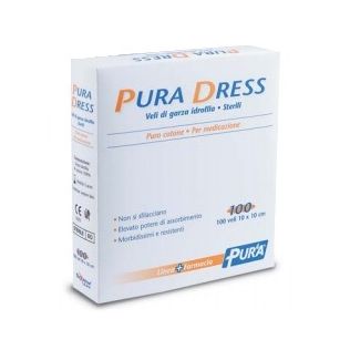 GARZA IDROFILA PURA DRESS 10X10CM 100 PEZZI