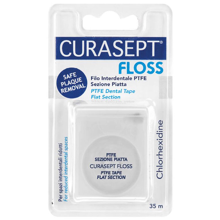 curasept floss ptfe tape clorexidina