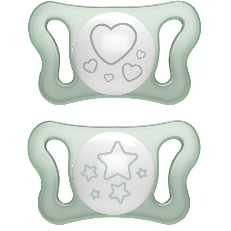chicco succhietto micro lumi silicone 0-2m 2 pezzi