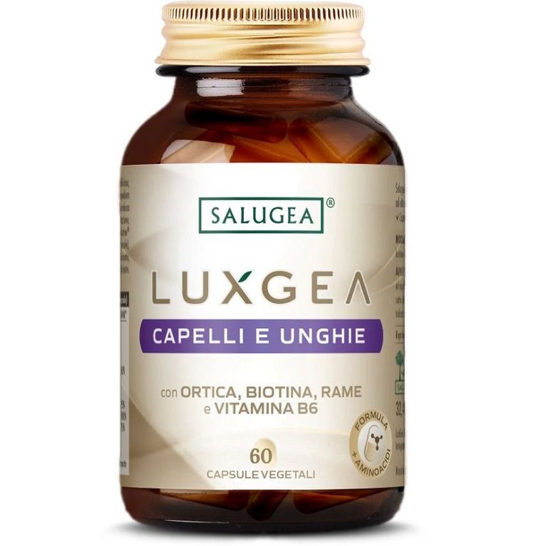 luxgea capelli e unghie salugea 60 capsule vegetali senza glutine senza lattosio
