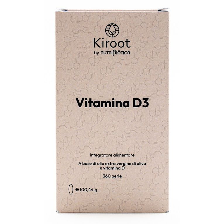 kiroot by nutribiotica vitamina d3 360 perle senza glutine senza lattosio