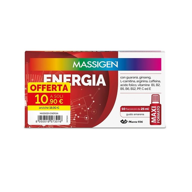 massigen energia 10 flaconcini da 25 ml 10,90 e