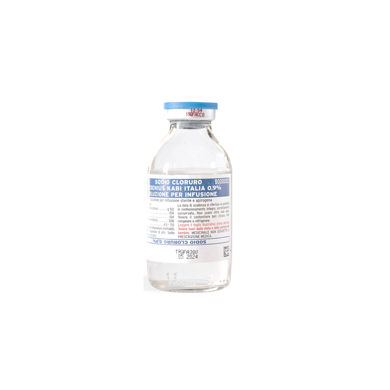 sodio cloruro (fresenius kabi italia) 1 flacone ev 100 ml 0,9%