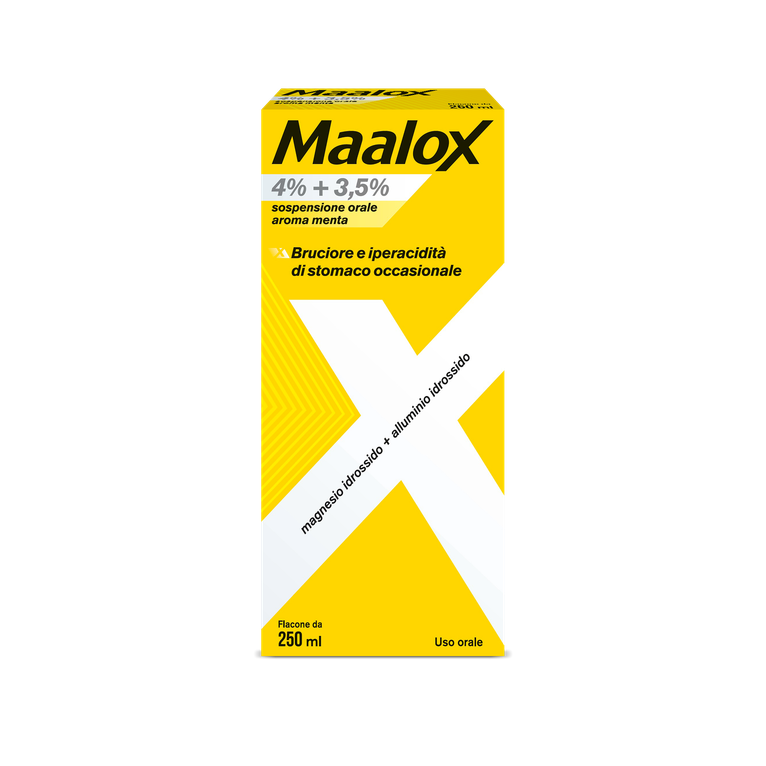 maalox orale sosp 250 ml 4% + 3,5% aroma menta