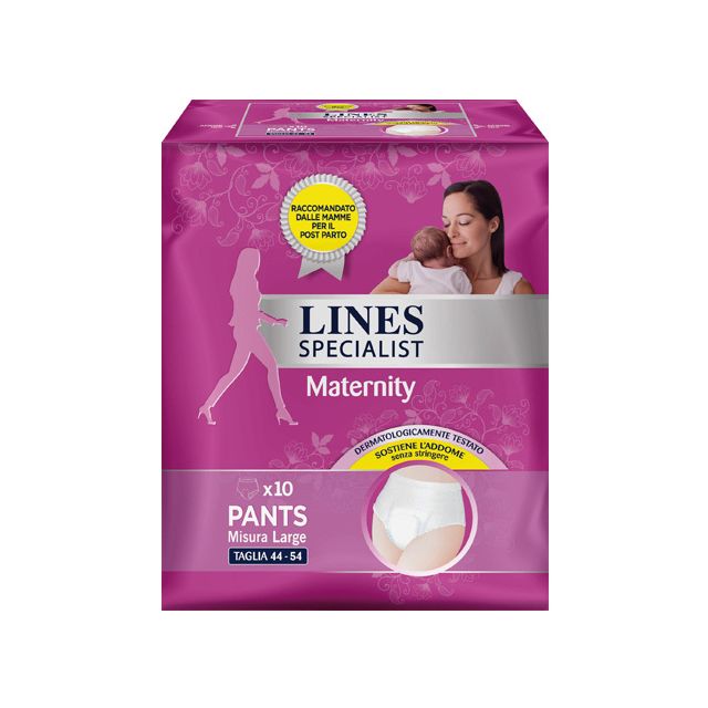 lines-specialist-maternity-mutandina-assorbente-per-perditepost-parto-misura-large-10-pezzi