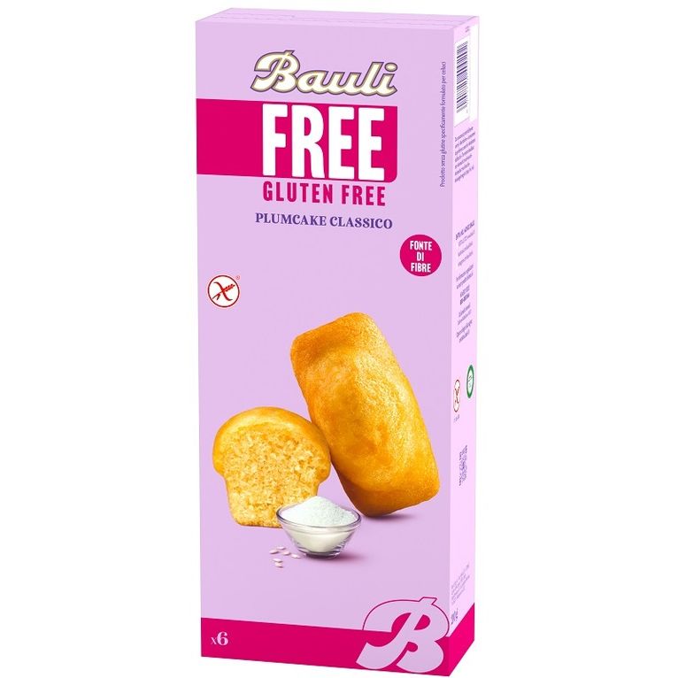 bauli free plumcake classico 6 pezzi da 35 g