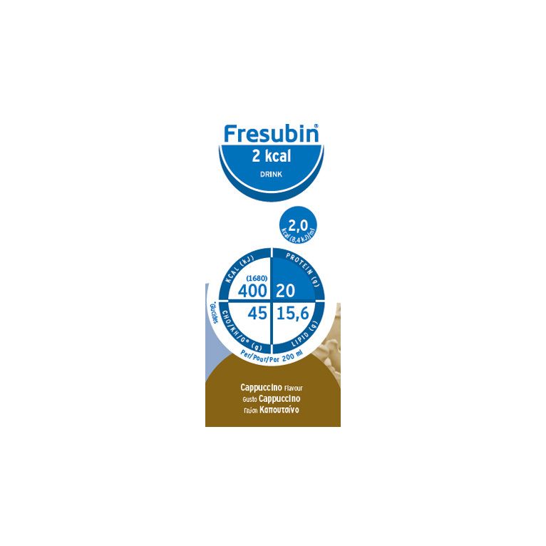 fresubin 2 kcal drink cappuccino 4 flaconi x 200 ml
