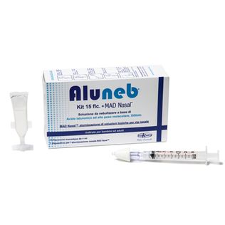 ALUNEB KIT SOLUZIONE ISOTONICA 15 FLACONCINI DA 4 ML + MAD NASAL ATOMIZZATORE