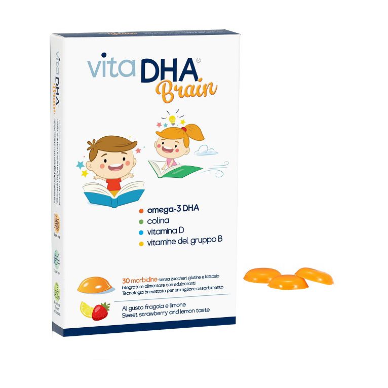 vitadha brain 30 morbidine al gusto fragola e limone