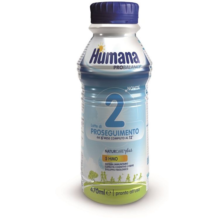 humana 2 470 ml 5 hmo bottiglia