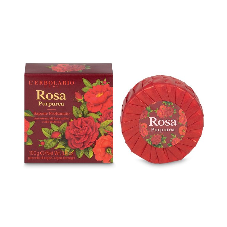 rosa purpurea sapone profumato 100 g