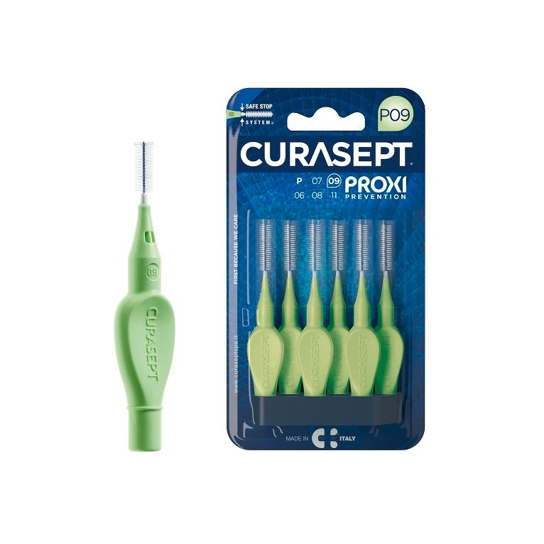 curasept proxi p09 verde chiaro/light 6 pezzi