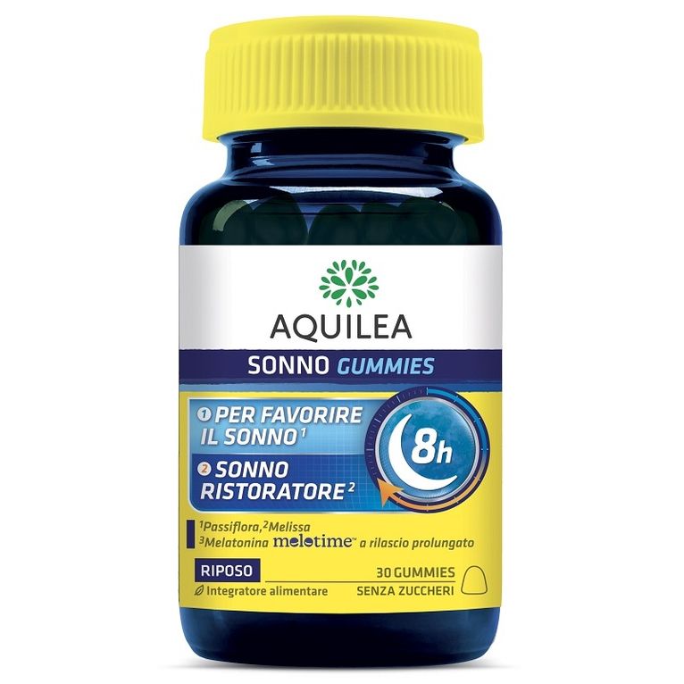 aquilea sonno 30 gummies con edulcorante