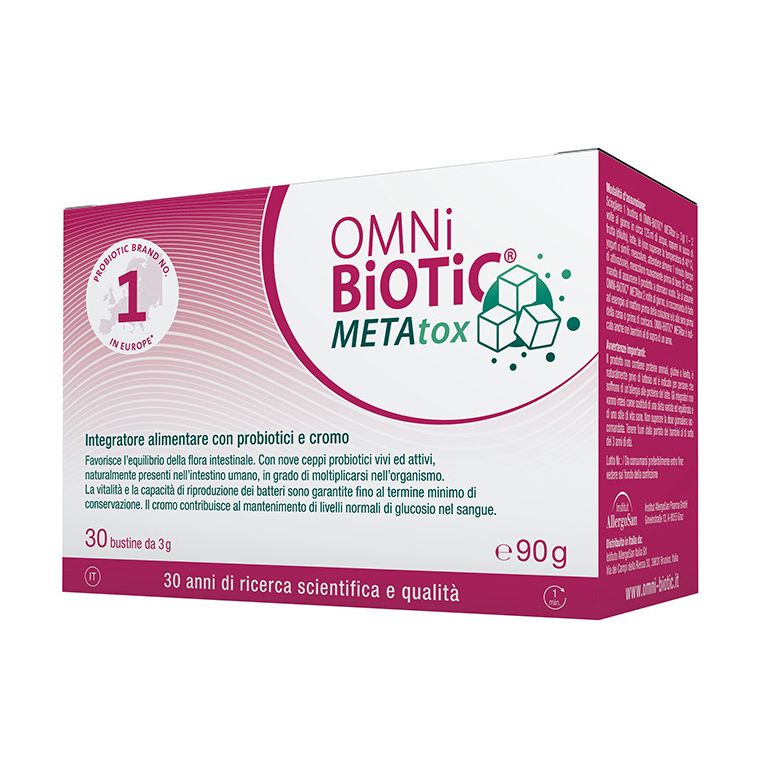 omni biotic metatox 30 bustine 3 g senza glutine senza lattosio