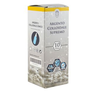 ARGENTO COLLOIDALE SUPREMO 10PPM CERTIFICATO CON CONTAGOCCE100 ML