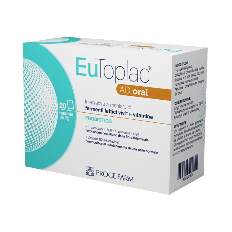 eutoplac ad oral 20 bustine
