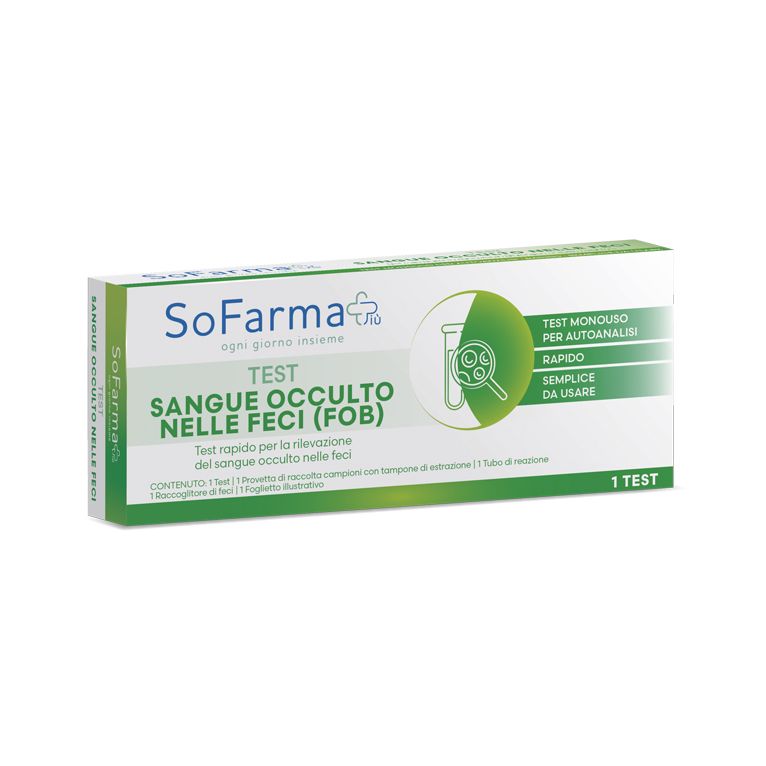 test autodiagnostico rapido sofarmapiu' per la rilevazione del sangue occulto nelle feci