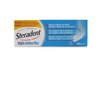 STERADENT TRIPLE ACTION PLUS 60 COMPRESSE PULENTI