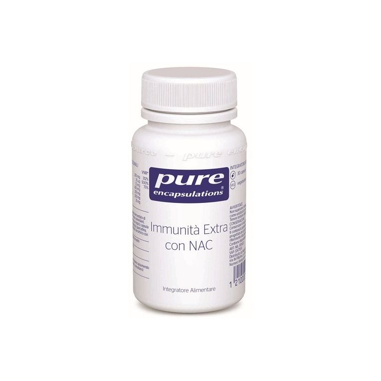pure encapsulations immunita' extra con nac 30 capsule