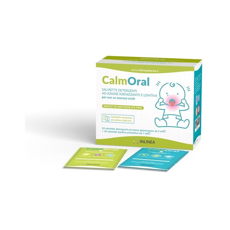 calmoral 10 salviette detergenti + 10 salviette lenitive protettive