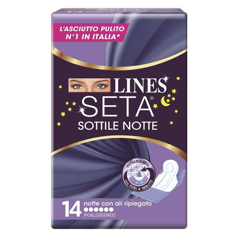 lines seta sottile notte con ali 14 pezzi
