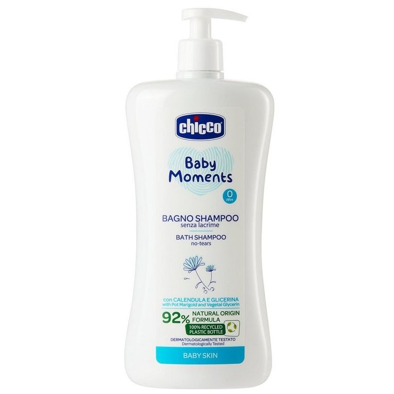 chicco baby moments bagno shampoo delicate 750 ml