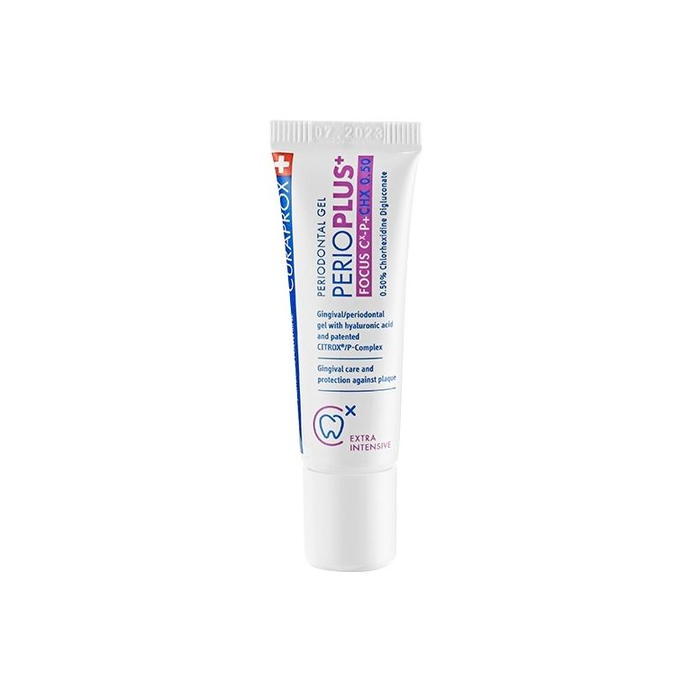curaprox perioplus+ focus gel chx 0,5% 10 ml