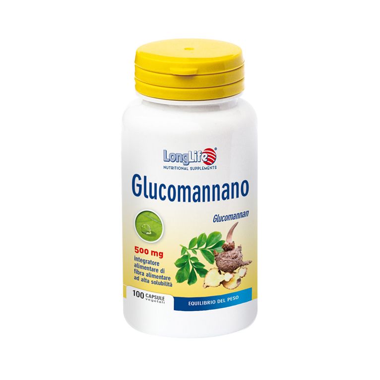 longlife glucomannano 100 capsule vegetali
