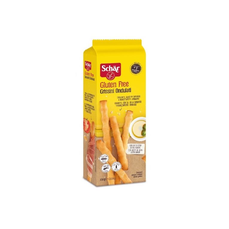schar grissini ondulati salati in superficie 3 porzioni da 50 g