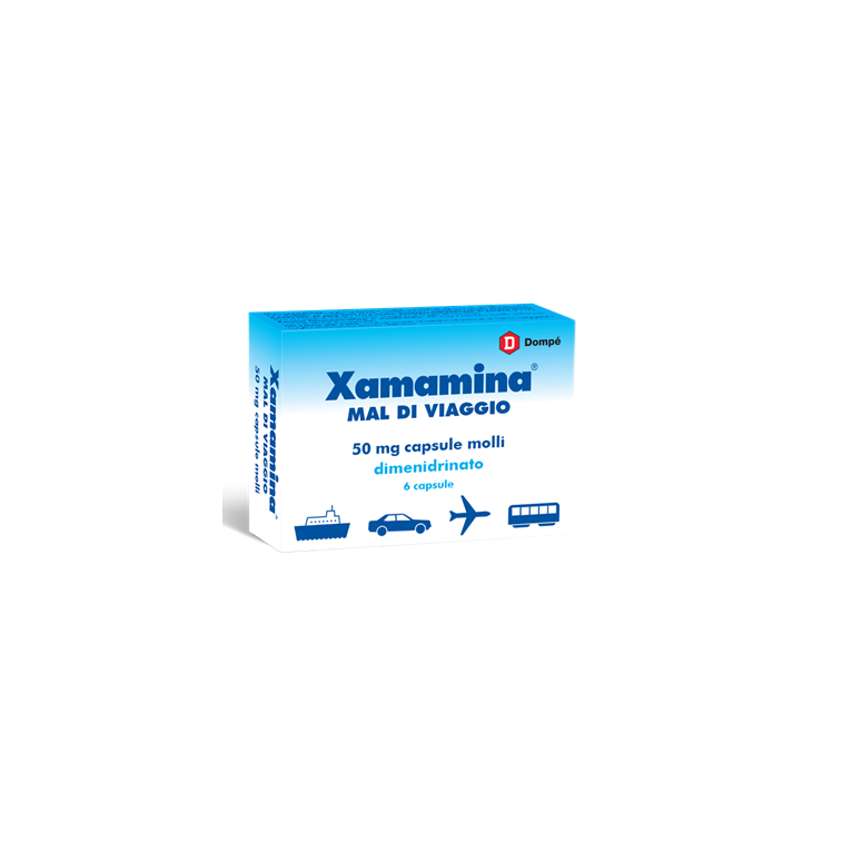 xamamina mal di viaggio 6 cps molli 50 mg