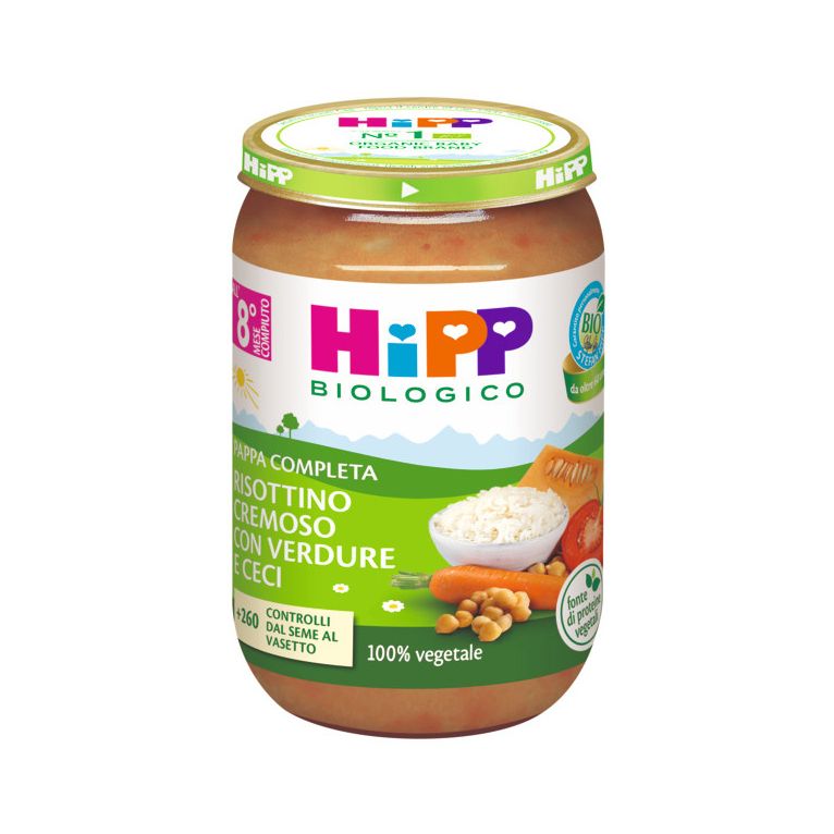 hipp risottino cremoso verdure ceci 220 g
