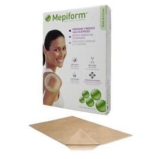 MEDICAZIONE MEPIFORM ATRAUMATICA PER CICATRICI E CHELOIDI NON STERILE 4X30 CM 5 PEZZI