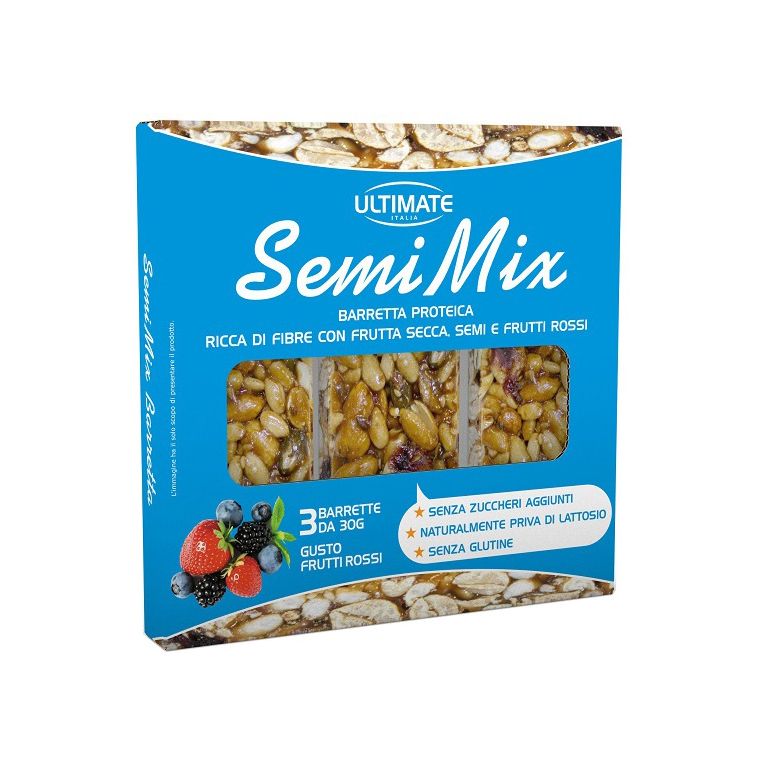ultimate barretta semimix frutti rossi 3 pezzi da 30 g