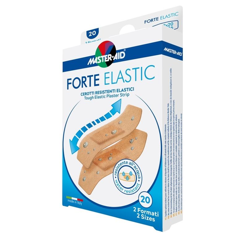 cerotto master-aid elastic 20 pezzi 2 formati