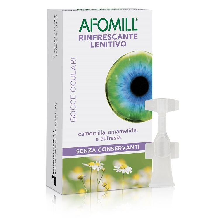 afomill rinfrescante senza conservanti 10 fiale da 0,5 ml