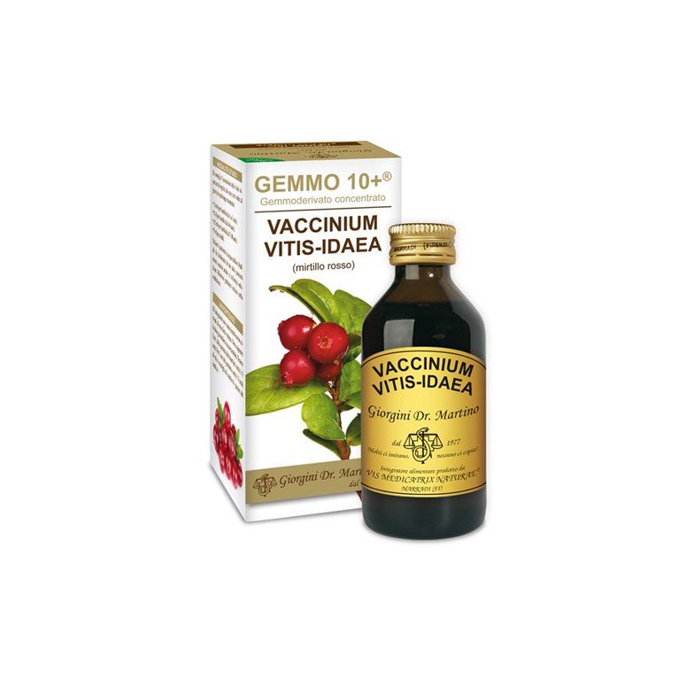 gemmo 10+ mirtillo rosso liquido analcolico 100 ml