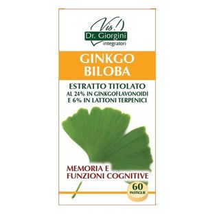 GINKGO BILOBA ESTRATTO TITOLATO 60 PASTIGLIE