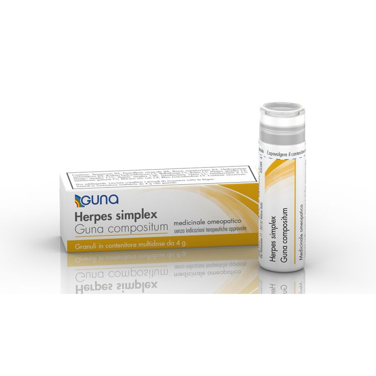 herpes simplex guna compositum 1 contenitore multid 4 g 80 granuli