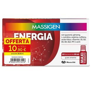 MASSIGEN ENERGIA 10 FLACONCINI DA 25 ML 10,90 E
