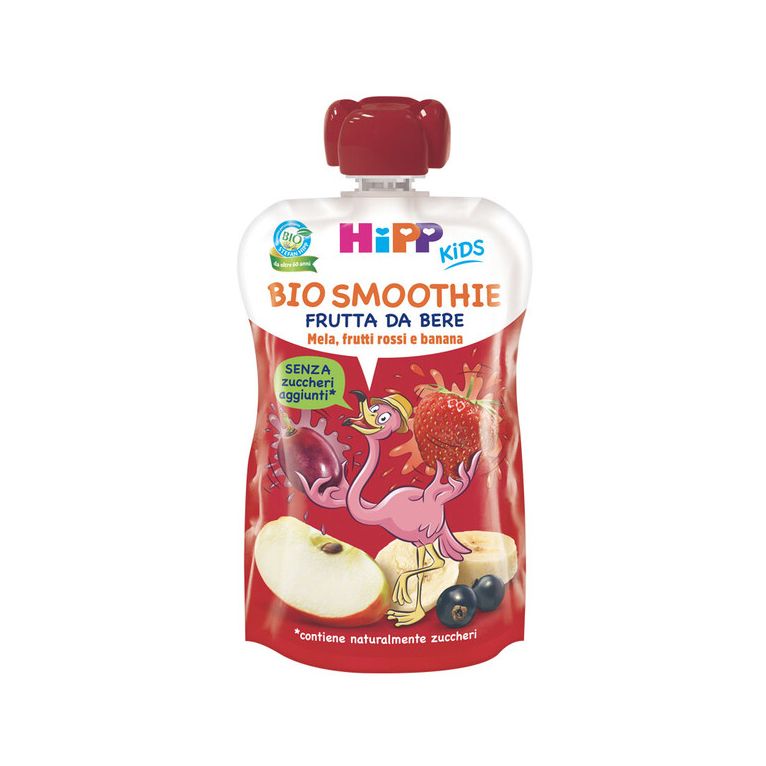 hipp bio smoothies mela/ban/frutti rossi 120 ml