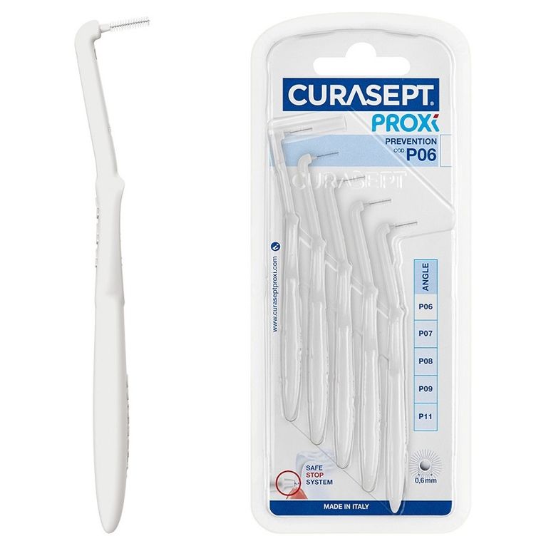 curasept proxi angle p06 bianco/white 5 pezzi
