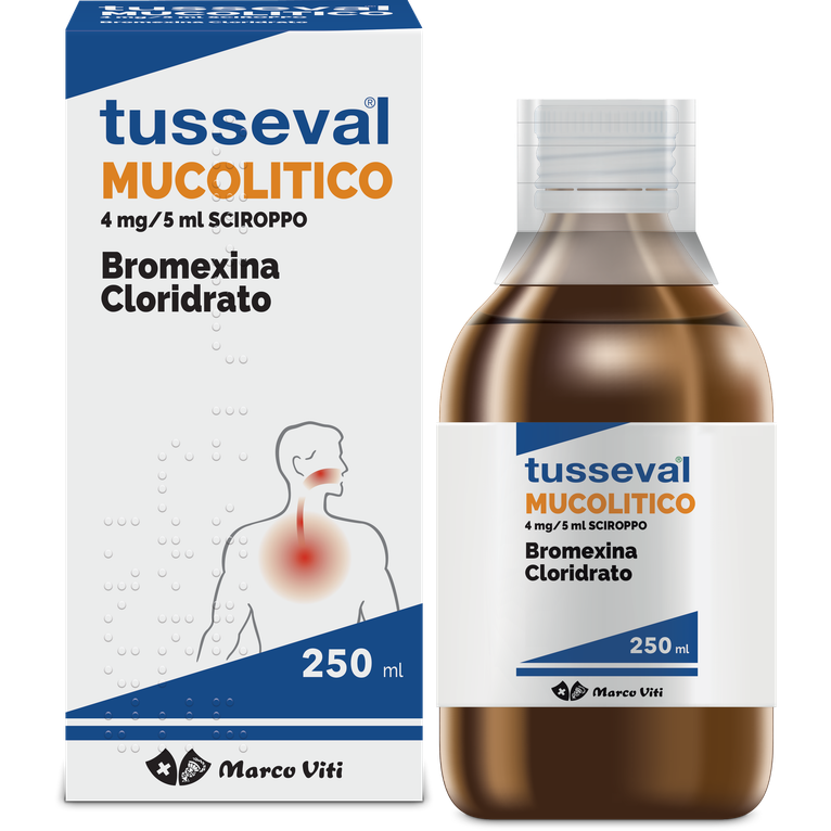 tusseval mucolitico scir 250 ml 4 mg/5 ml