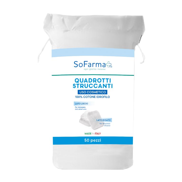 quadrotti struccanti 50 pezzi sofarmapiu'