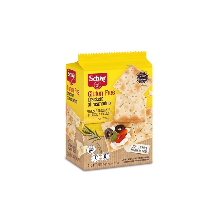 schar crackers al rosmarino 6 confezioni da 35 g
