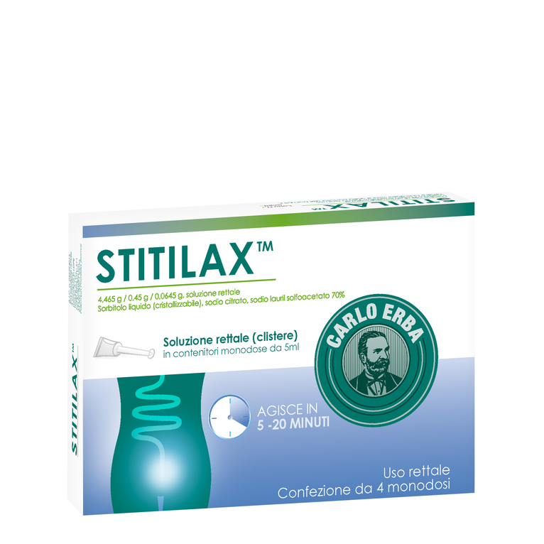 stitilax 4 contenitori monod 5 ml soluz rett